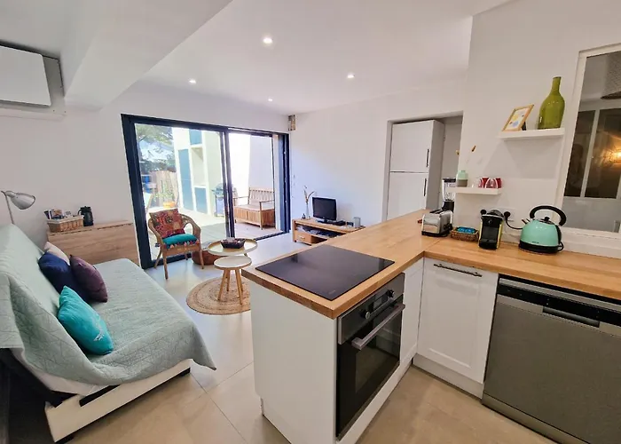 La Capte T2, A 2min De La Mer, Terrasse-wifi-parking Gratuit 公寓 耶尔