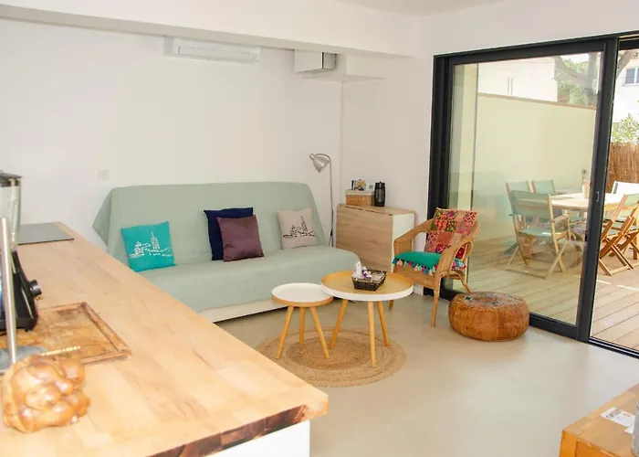 公寓 La Capte T2, A 2min De La Mer, Terrasse-wifi-parking Gratuit