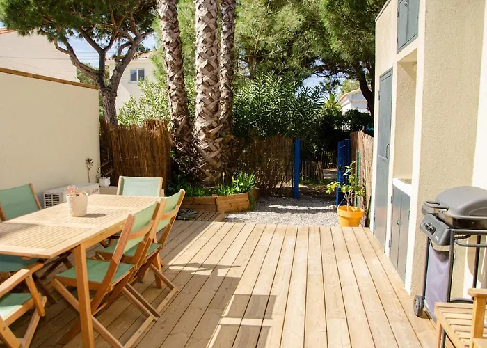公寓 La Capte T2, A 2min De La Mer, Terrasse-wifi-parking Gratuit